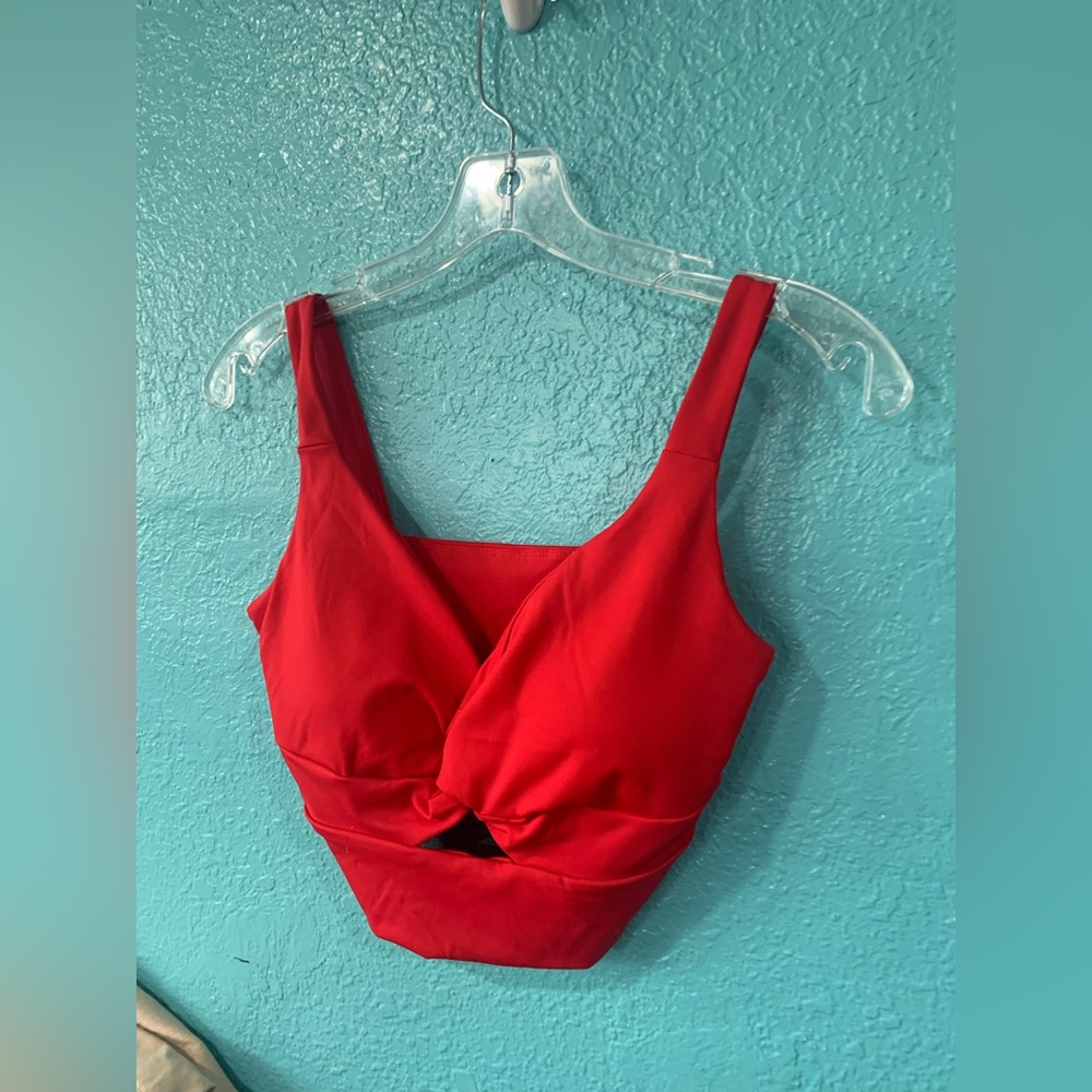 Red bathing suit top super cute
